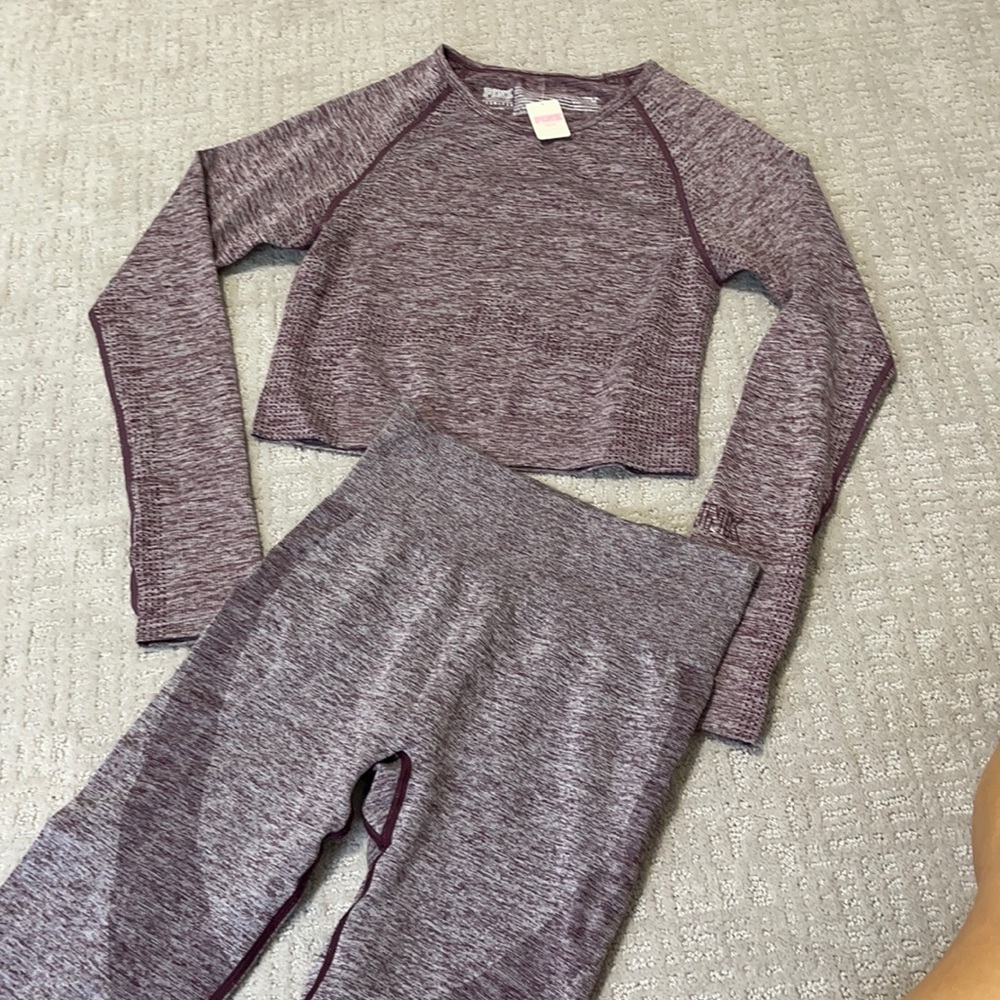 PINK Victoria’s Secret workout set leggings and top